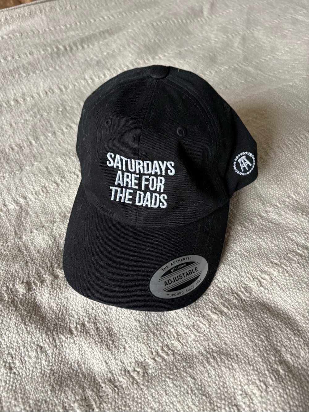 Saturdays Are For The Dads Black Adjustable Baseball Cap